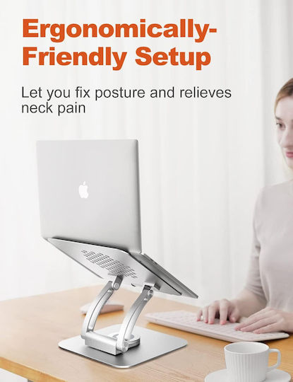 Tounee Stand de susținere pentru laptop până la 17" Argintiu B0B31359YL