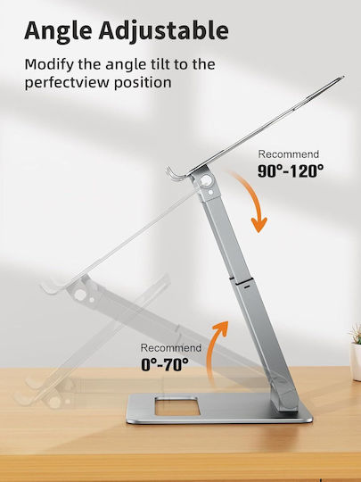 Tounee Stand de susținere pentru laptop până la 17" Argintiu B09WJXH7W6