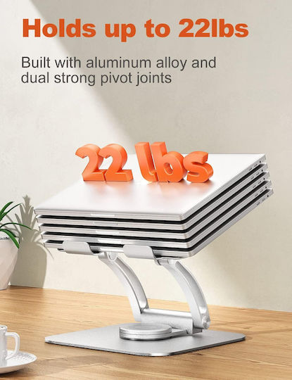 Tounee Stand de susținere pentru laptop până la 17" Argintiu B0B31359YL