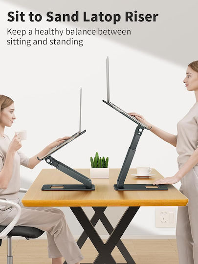 Tounee Stand de susținere pentru laptop până la 17" gri B09WJTPPS3