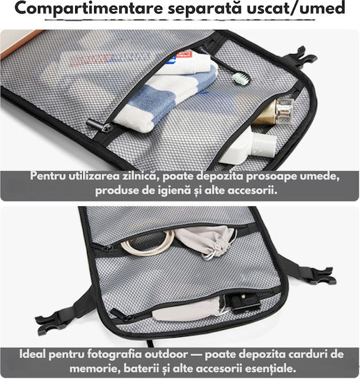 Rucsac Foto Multifuncțional 2 În 1 Geantă Profesională Pentru Camere Dslr Mirrorless Camere Sport Dronă Suport Pentru Trepied Obiective Accesorii Compartiment Pentru Laptop Impermeabil Rucsac Cu Buzunare Multiple Capacitate Mare 20x43x30 Cm