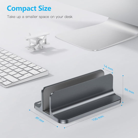 Omoton Vertical Laptop Stand έως 17.3" Γκρι