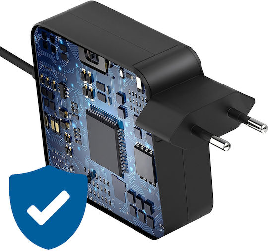 Avizar Încărcător de rețea USB-C 65W pentru laptop Lenovo Power Delivery Carcasă ignifugă Negru