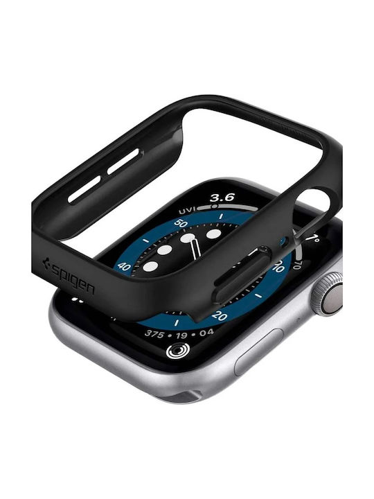 Spigen Thin Fit Πλαστική Θήκη Apple Watch 4 5 6 Se 44mm Μαύρη Spigen Thin Fit Πλαστική Θήκη Apple Watch 4 5 6 Se 44mm Μαύρη
