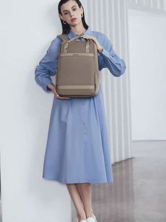Stoff Damen Handtasche Rucksack Beiges