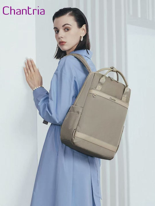 Stoff Damen Handtasche Rucksack Beiges