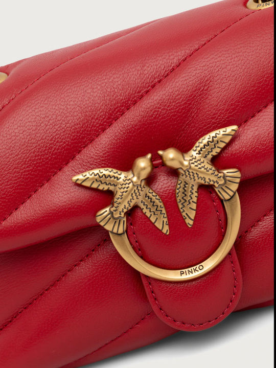 Leather Women's Crossbody Bag Red