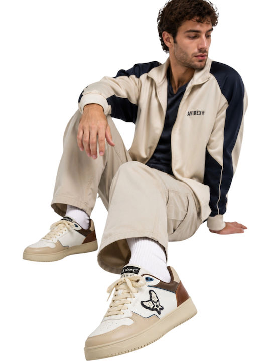 Ανδρικά Sneakers Λευκό / Καφε