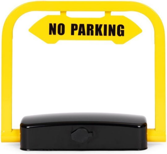 Folding Parking Lock Remote Control Anti-theft System Ground Mount Automatic Retraction Integrated Alarm Remote Control Up To 20 M Water Weather Resistant Includes Fixing Elements Dimensions 39 X 12 X 35 Cm Yellow Black