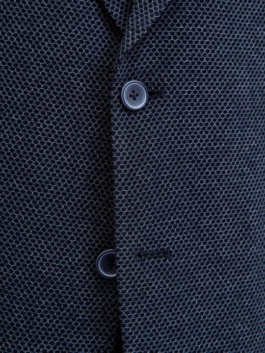 Sacou bărbătesc cu croială slim Dark Navy