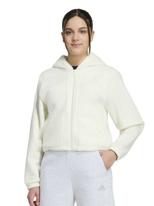 adidas Kinder-Sweatshirt Strickjacke Beige