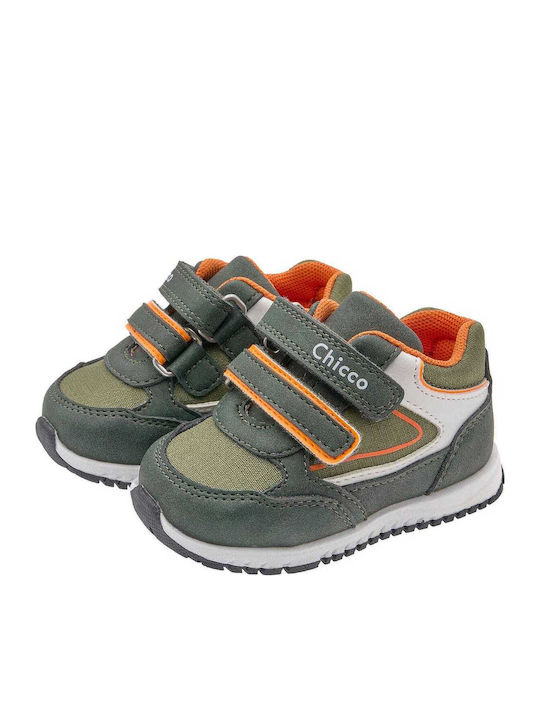 Kids Sneakers Anatomic with Hoop & Loop Closure Khaki