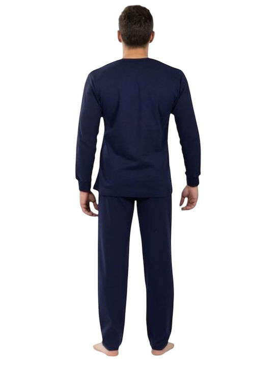 Nina Club Men's Winter Pajamas Set Blue