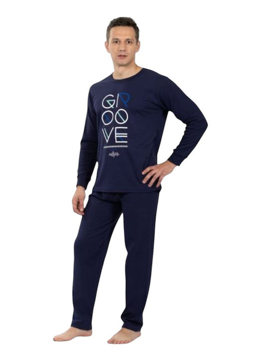 Nina Club Men's Winter Pajamas Set Blue