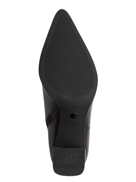 Leder Damen Stiefeletten Braun