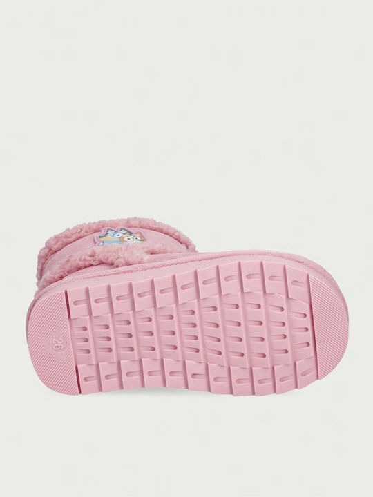 Anatomische Kinderstiefel Schnee mit Reissverschluss Rosa