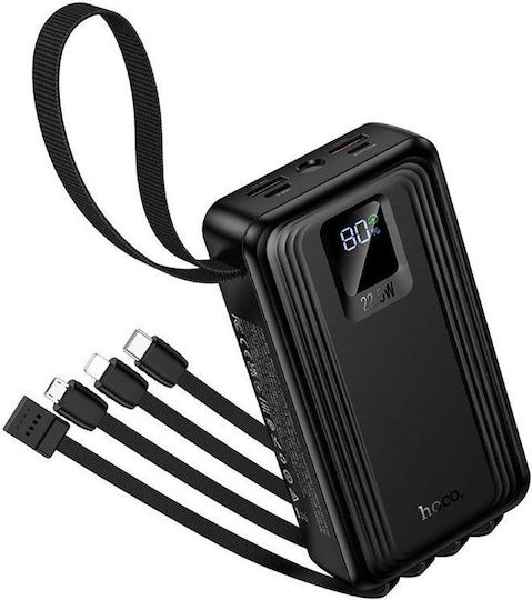 Hoco J173 Външна Батерия 20000mAh 22.5W с 2 USB-A Изходни Порта Power Delivery / Quick Charge Черен