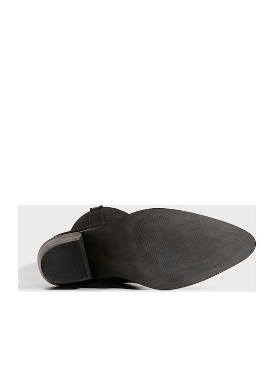 Damenstiefel Schwarz mit Wildleder