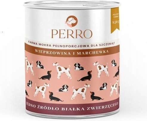 Perro Wet Food For Puppies With Meat Grain-Free 6x850gr