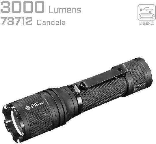 Acebeam Επαναφορτιζόμενος Φακός LED IP68 με Μέγιστη Φωτεινότητα 3000lm
