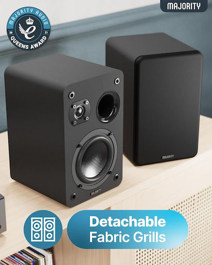 Majority Passive Ηχεία Studio Monitor 60W (Ζεύγος) Μαύρα