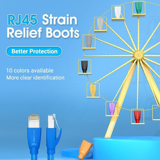 Vention Rj45 Strain Relief Boots Red Pvc Type 50-pack Iodr0-50 Veniodr0-50 Veniodr0-50