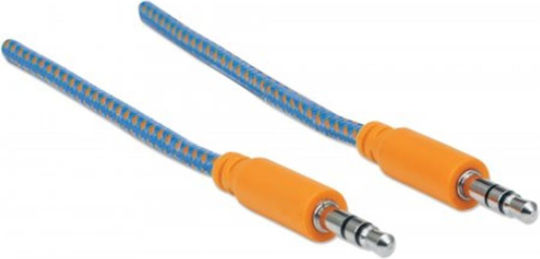 Manhattan Audio Cable Mht394093 3.5 Mm Jack 3.5 Mm Jack 1 M Blue Orange