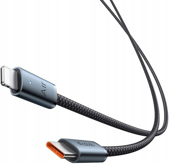 Mcdodo Cablu Lightning Usb-C Încărcare Rapidă Usb Tip C 36W 1M Led Negru