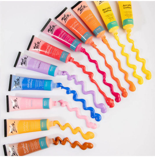 Mont Marte Studio Acrylfarben Malset 48 Stück 36ml