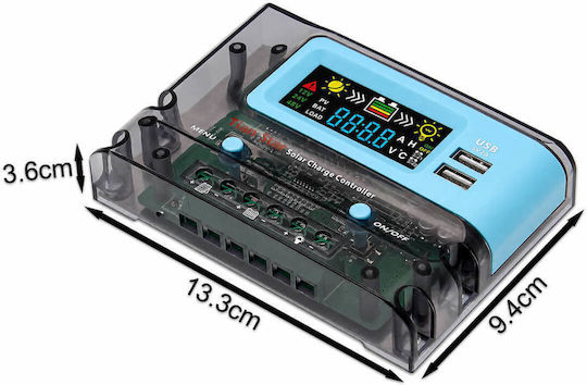 PWM Solar Laderegler 12V 20A