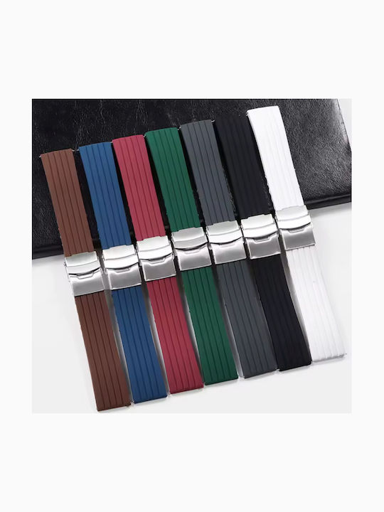 Quick Release Grey Rubber Strap 22mm