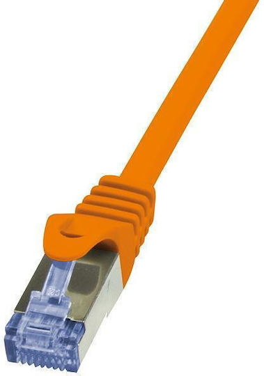 LogiLink S/FTP Cat.6a (Gigabit) Καλώδιο Δικτύου Ethernet 2m Πορτοκαλί