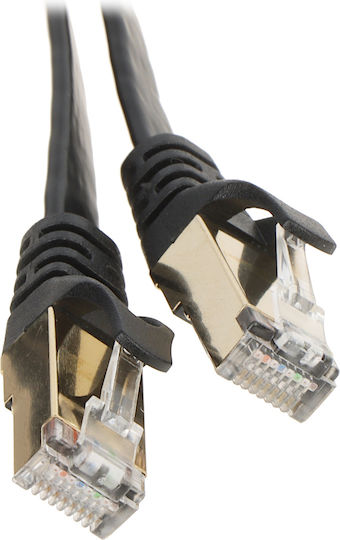 Unitek Flat U/UTP Cat.7 10Gbps Network Cable Ethernet 2m Black