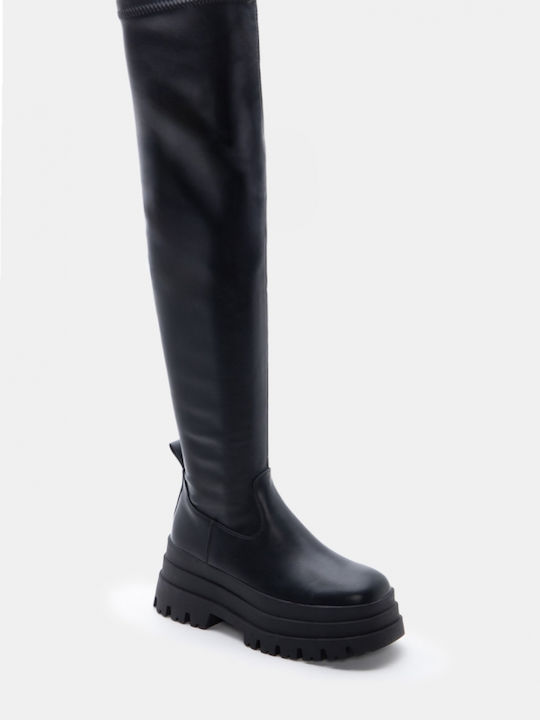 Women's Over the Knee Black Boots