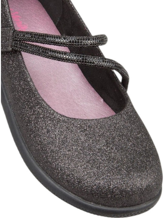 Kinder Pumps & Ballerinas mit Bügel- und Schleifenverschluss Schwarz