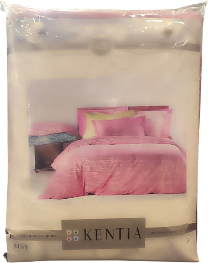 Kentia Set Duvet Cover Cotton 160x240cm Single with Pillowcase Turquoise
