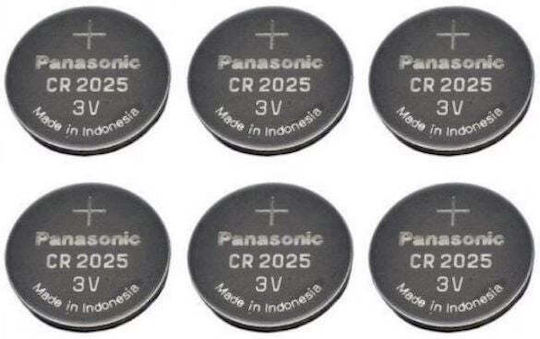 Panasonic Lithium Power Batterien für Uhren CR2025 3V 6Stück