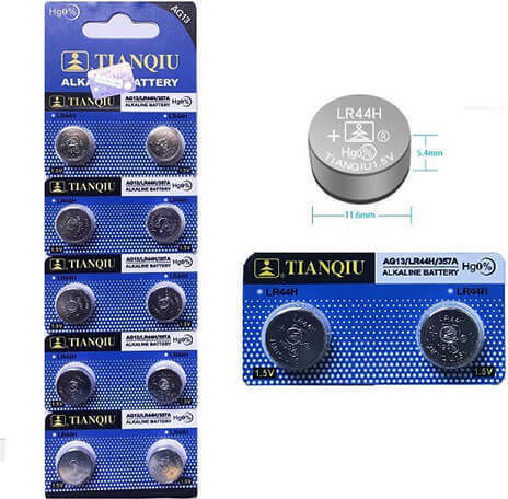 Baterii Alkaline Pentru Ceasuri LR44 1.5V 10 Buc