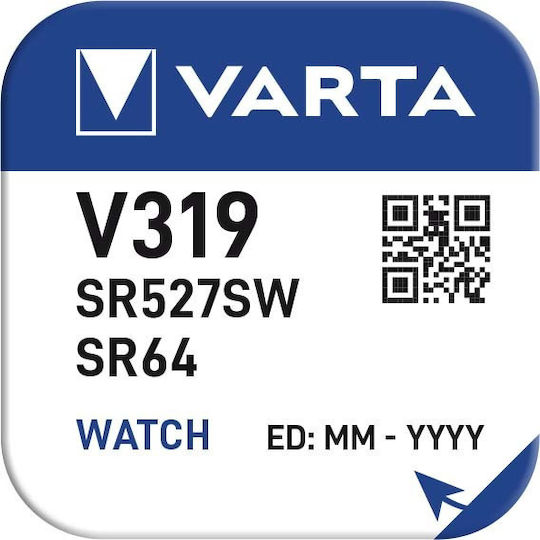 Varta V319 Batterie Silber-Oxid für Uhren SR64 1.55V 1Stück