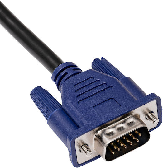 Akyga Kabel VGA-Stecker - VGA-Stecker Schwarz 3m (AK-AV-07)