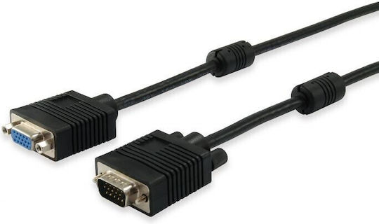 Equip Кабел VGA мъжки - VGA женски Черен 8м (118803)