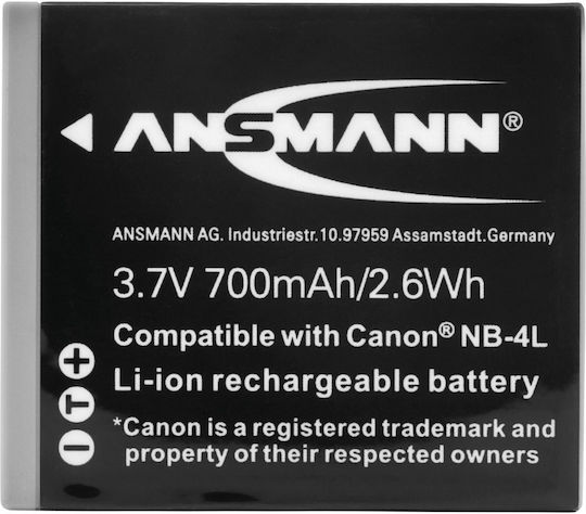 Ansmann Camera Battery A-Can NB-4 L 5022263 Lithium Ion (Li-Ion)