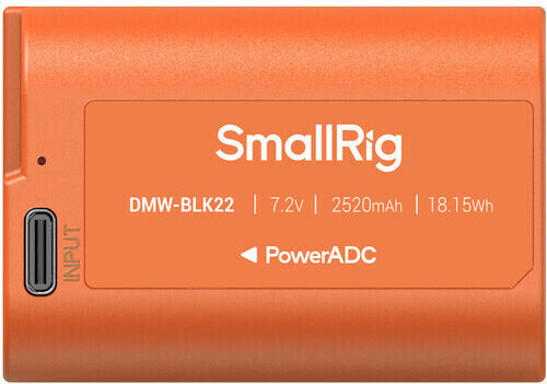 SmallRig 4979 Panasonic DMW-BLK22 USB-C Orange