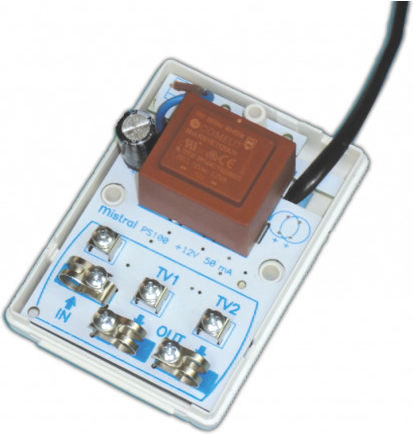 Mistral PS-100 Power Supply Satellite with terminals 12VDC 50mA 0551
