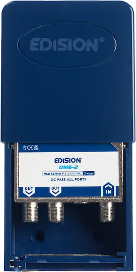 Edision 2 Wege F 5-2400Mhz OMS-2 26-03-0201 Satellitenzubehör Splitter