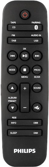 Philips AZB798T Sistem Audio Portabil cu Bluetooth CD USB Radio Negru