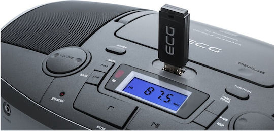 ECG CDR 1000 U Portable Sound System with CD MP3 USB Radio Black