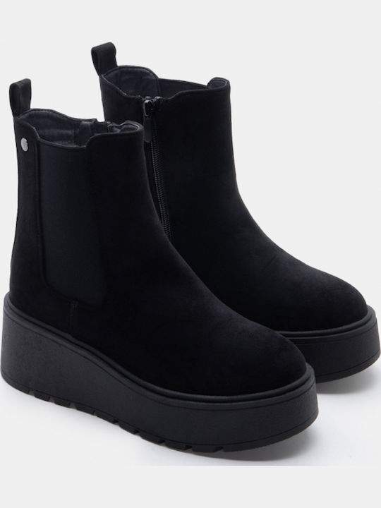 Women's Ankle Boots with Medium Heel Black