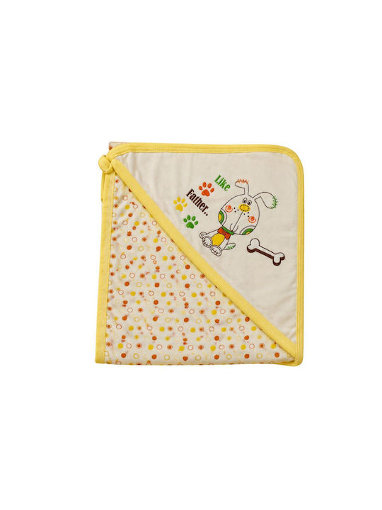 Esthisis Cotton Flannel Swaddle Blanket Yellow 95x80cm