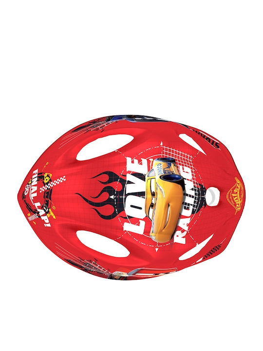 Seven Disney Cars 3 93- Kids' Helmet for City Bike Red